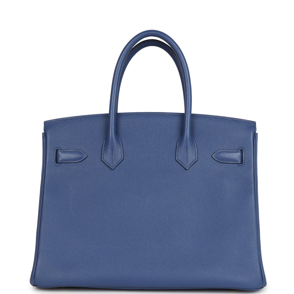 Hermes Birkin 30 Bleu Brighton Epsom Gold Hardware