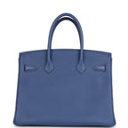 Hermes Birkin 30 Bleu Brighton Epsom Gold Hardware