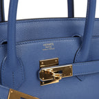 Hermes Birkin 30 Bleu Brighton Epsom Gold Hardware