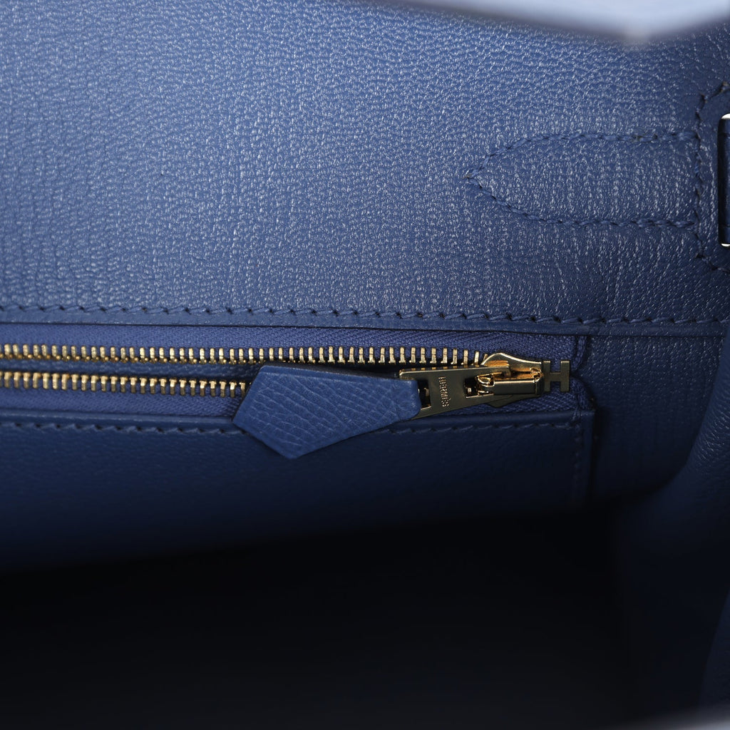 Hermes Birkin 30 Bleu Brighton Epsom Gold Hardware