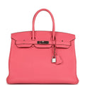 Hermes Birkin 35 Rose Lipstick Togo Palladium Hardware