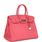 Hermes Birkin 35 Rose Lipstick Togo Palladium Hardware
