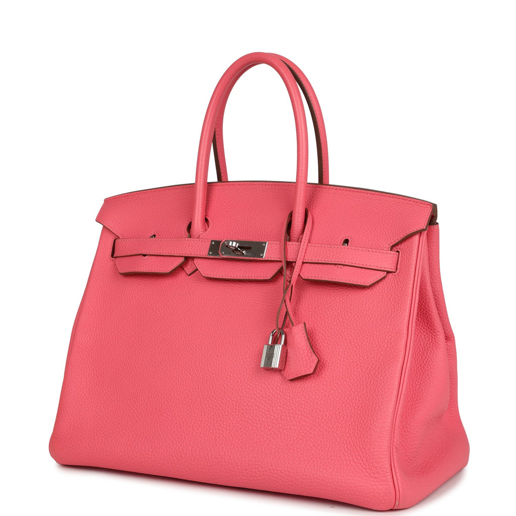 Hermes Birkin 35 Rose Lipstick Togo Palladium Hardware