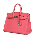 Hermes Birkin 35 Rose Lipstick Togo Palladium Hardware