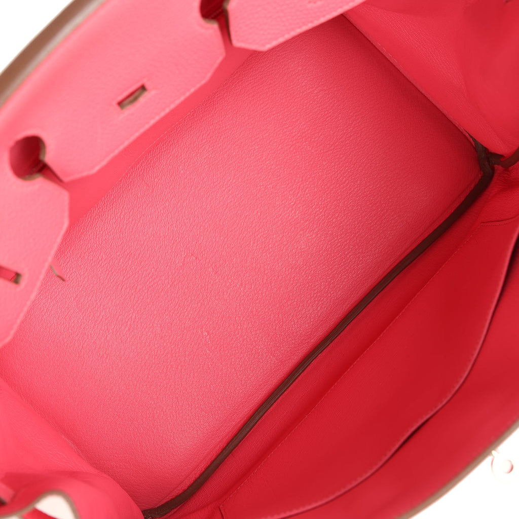 Hermes Birkin 35 Rose Lipstick Togo Palladium Hardware