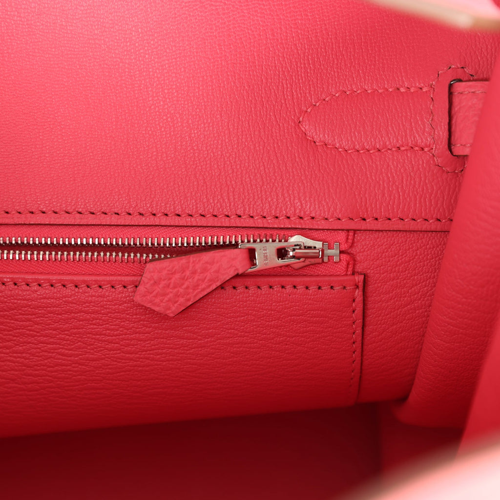 Hermes Birkin 35 Rose Lipstick Togo Palladium Hardware