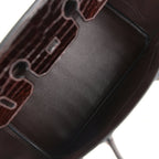Hermes Birkin 35 Havane Shiny Porosus Crocodile Palladium Hardware