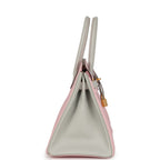 Hermes Special Order (HSS) Birkin 30 Rose Sakura and Gris Perle Chevre Brushed Gold Hardware
