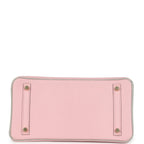 Hermes Special Order (HSS) Birkin 30 Rose Sakura and Gris Perle Chevre Brushed Gold Hardware