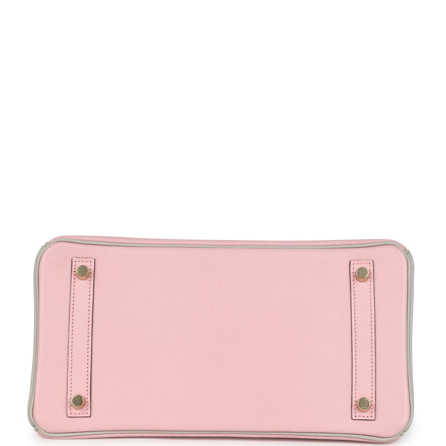 Hermes Special Order (HSS) Birkin 30 Rose Sakura and Gris Perle Chevre Brushed Gold Hardware