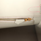 Hermes Special Order (HSS) Birkin 30 Rose Sakura and Gris Perle Chevre Brushed Gold Hardware