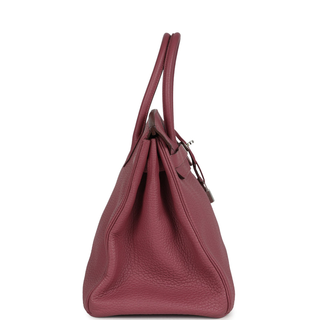 Hermes Birkin 35 Bois De Rose Fjord Palladium Hardware