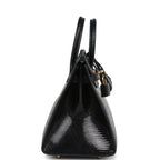 Hermes Birkin Sellier 20 Black Varanus Niloticus Lizard Gold Hardware