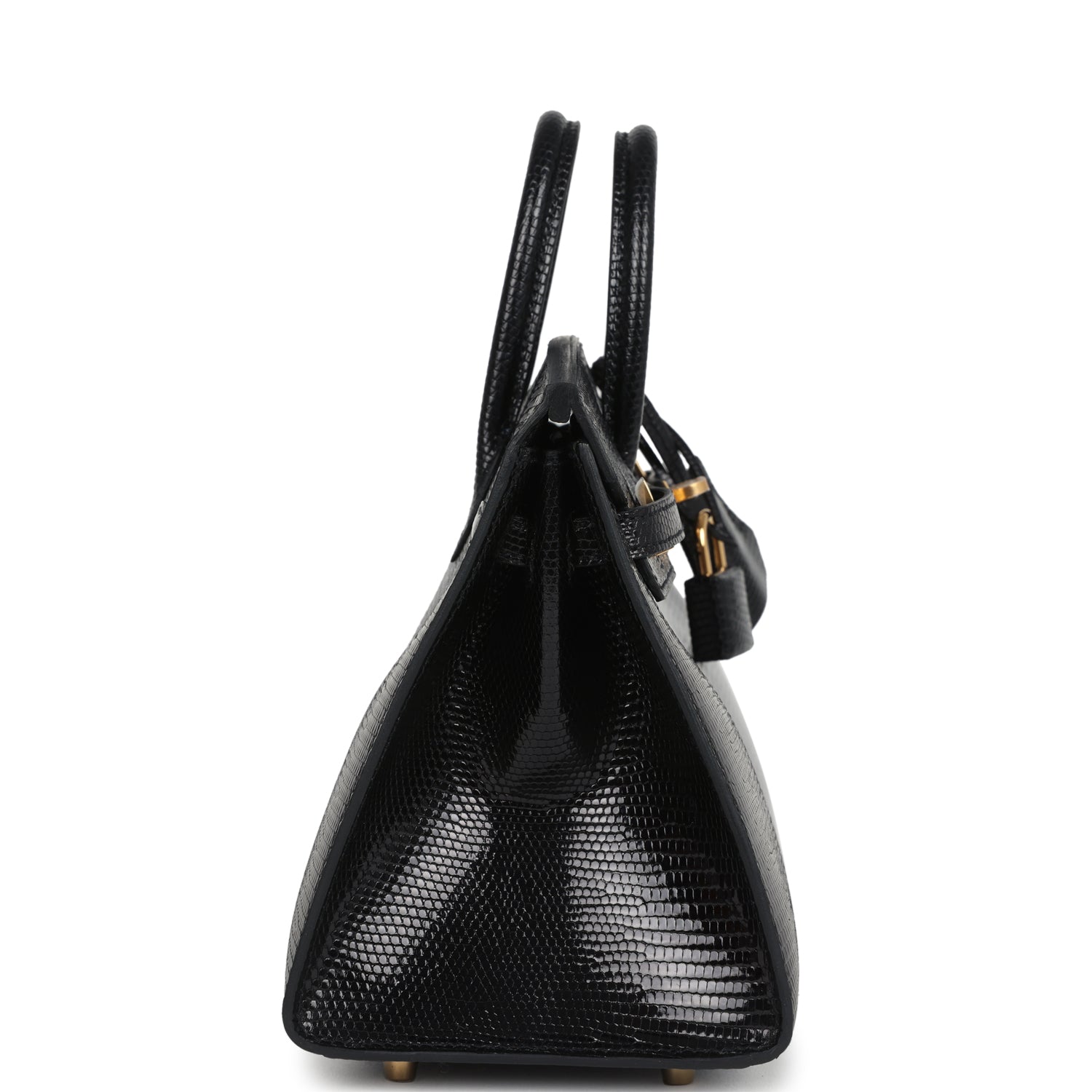 Hermes Birkin Sellier 20 Black Varanus Niloticus Lizard Gold Hardware