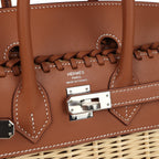 Hermes Picnic Birkin Sellier 25 Gold Swift Palladium Hardware