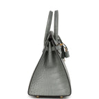 Hermes Birkin Sellier 25 Gris Ciment Matte Alligator Gold Hardware