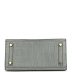 Hermes Birkin Sellier 25 Gris Ciment Matte Alligator Gold Hardware