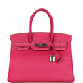 Hermes Birkin 30 Rose Tyrien Epsom Palladium Hardware