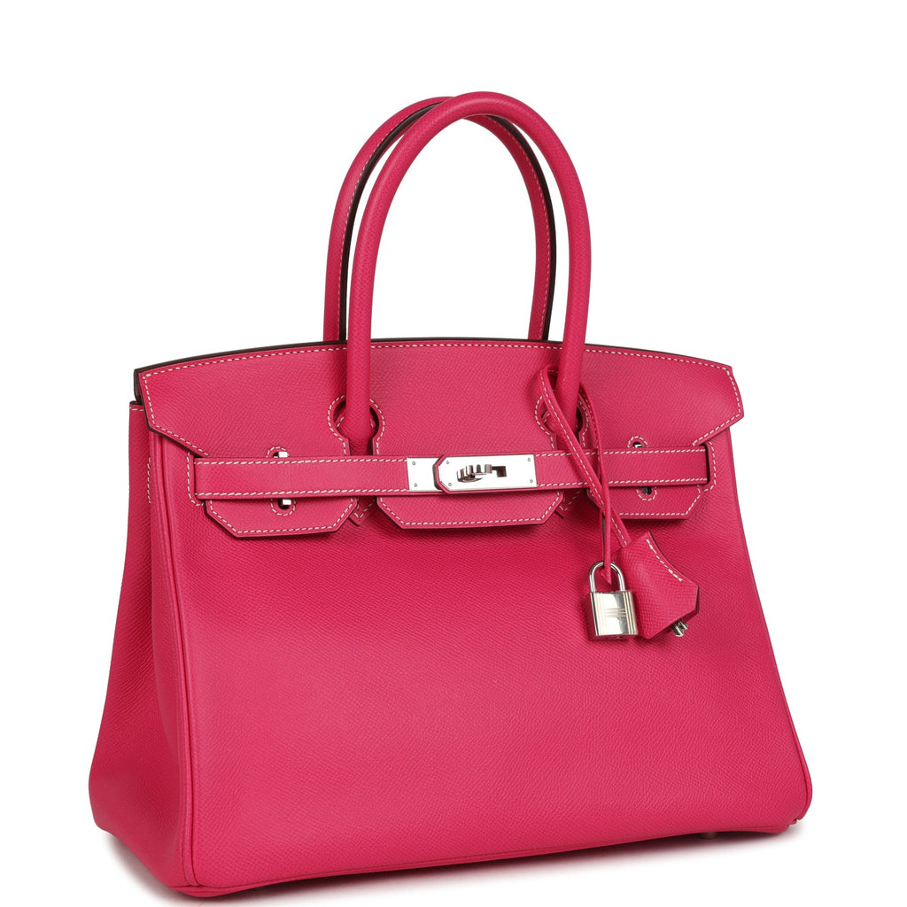 Hermes Birkin 30 Rose Tyrien Epsom Palladium Hardware