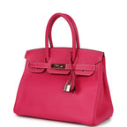 Hermes Birkin 30 Rose Tyrien Epsom Palladium Hardware