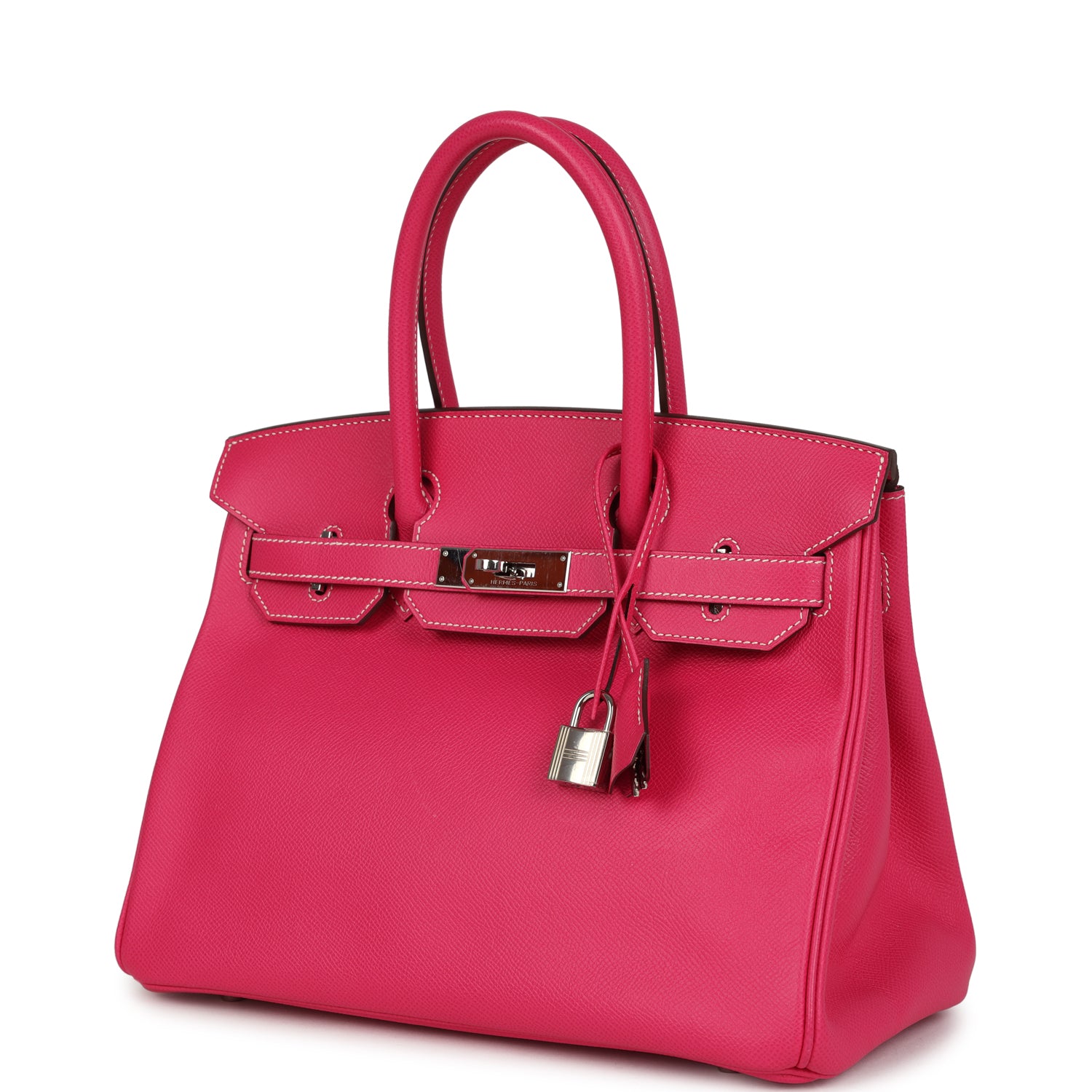 Hermes Birkin 30 Rose Tyrien Epsom Palladium Hardware
