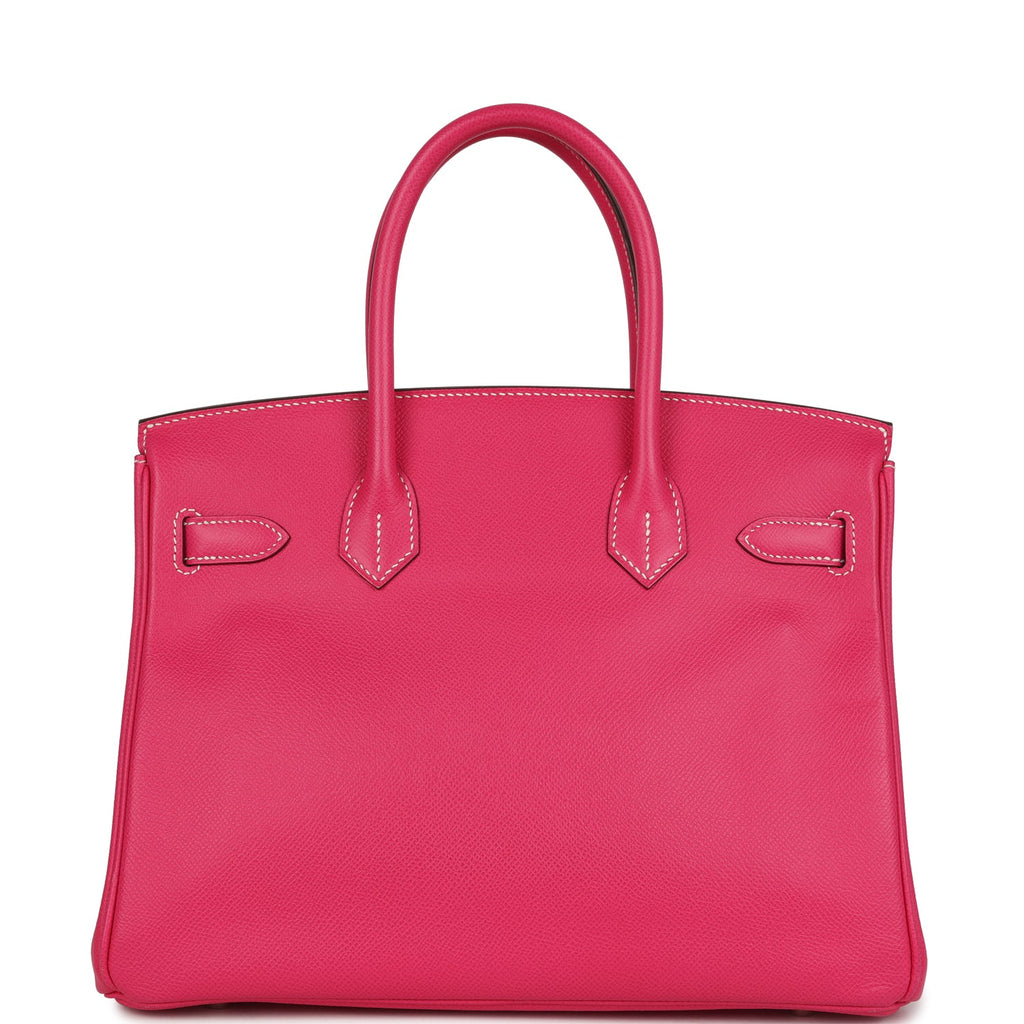 Hermes Birkin 30 Rose Tyrien Epsom Palladium Hardware