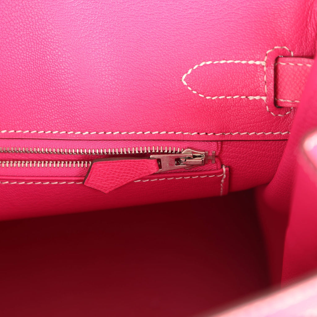 Hermes Birkin 30 Rose Tyrien Epsom Palladium Hardware