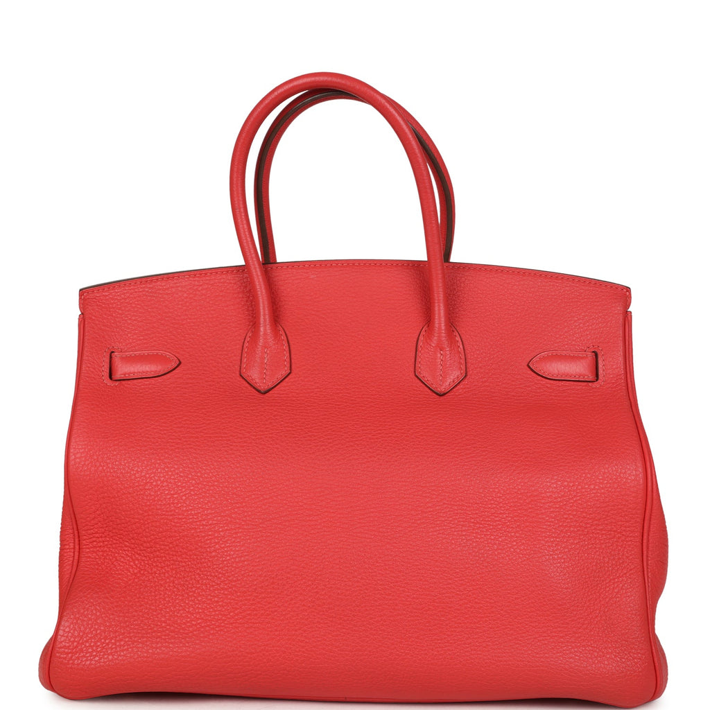 Hermes Birkin 35 Geranium Togo Gold Hardware
