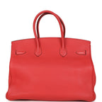 Hermes Birkin 35 Geranium Togo Gold Hardware