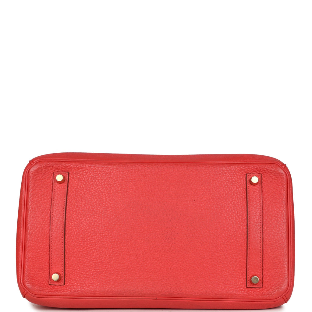 Hermes Birkin 35 Geranium Togo Gold Hardware