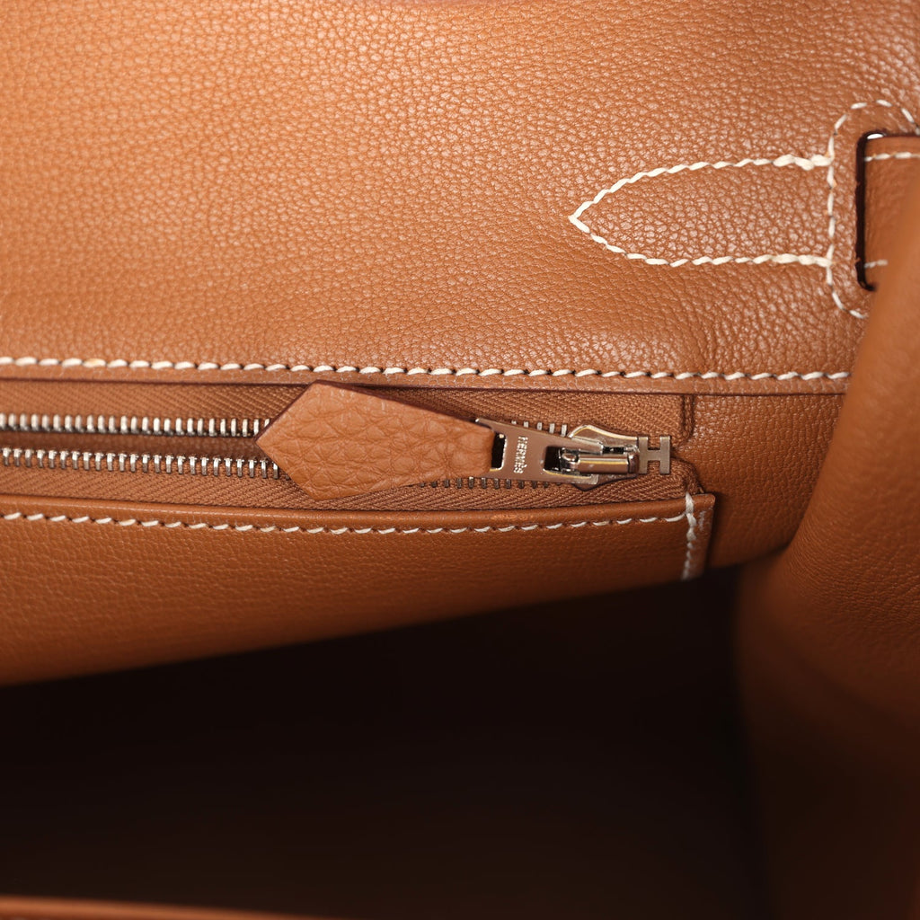 Hermes Birkin 30 Gold Togo Palladium Hardware