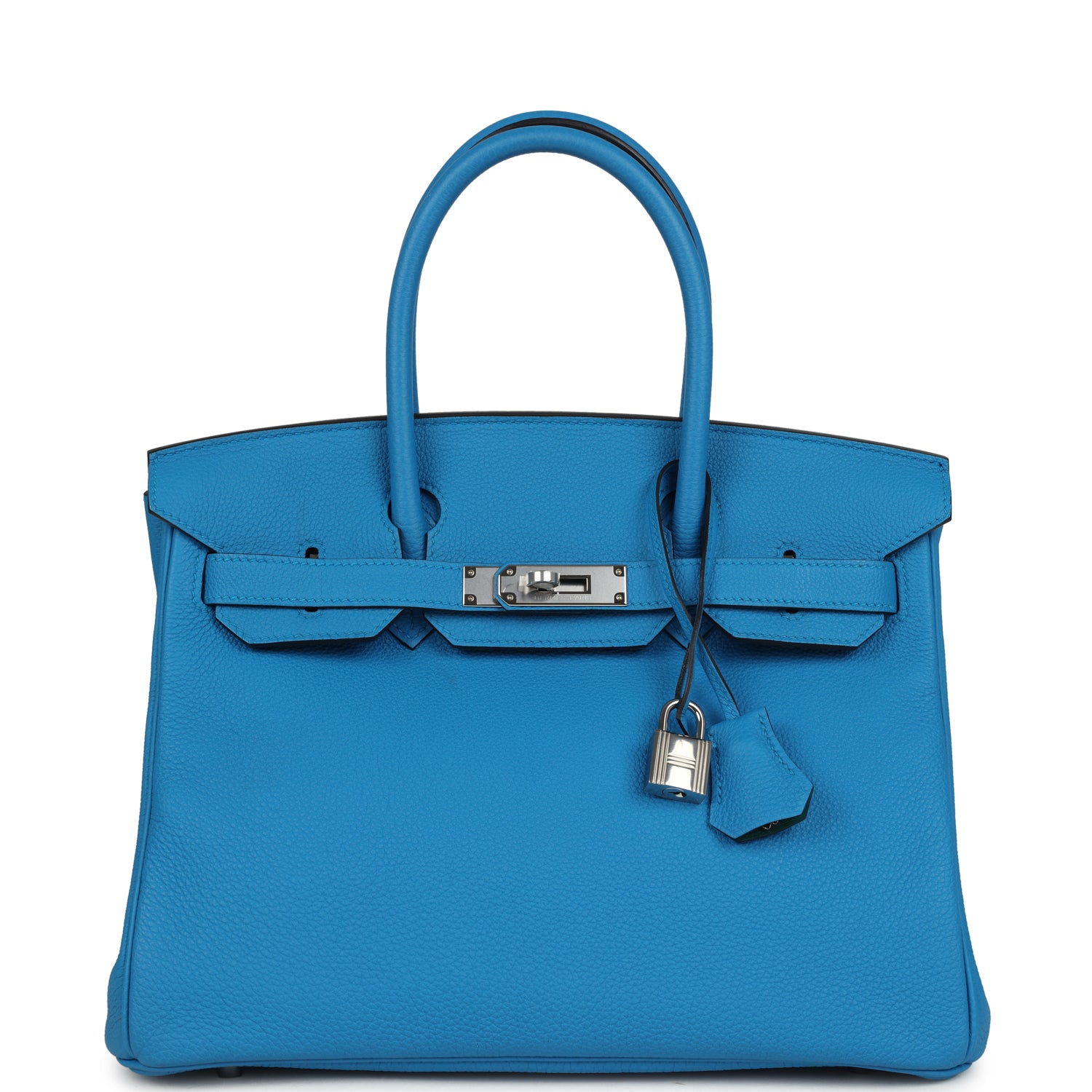 Hermes Birkin 30 Bleu Zanzibar Verso Togo Palladium Hardware