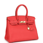 Hermes Birkin 30 Bougainvillea Clemence Gold Hardware