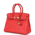Hermes Birkin 30 Bougainvillea Clemence Gold Hardware