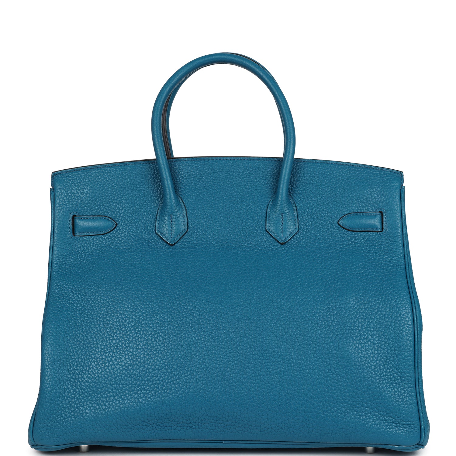 Hermes Birkin 35 Bleu Izmir Verso Clemence Palladium Hardware