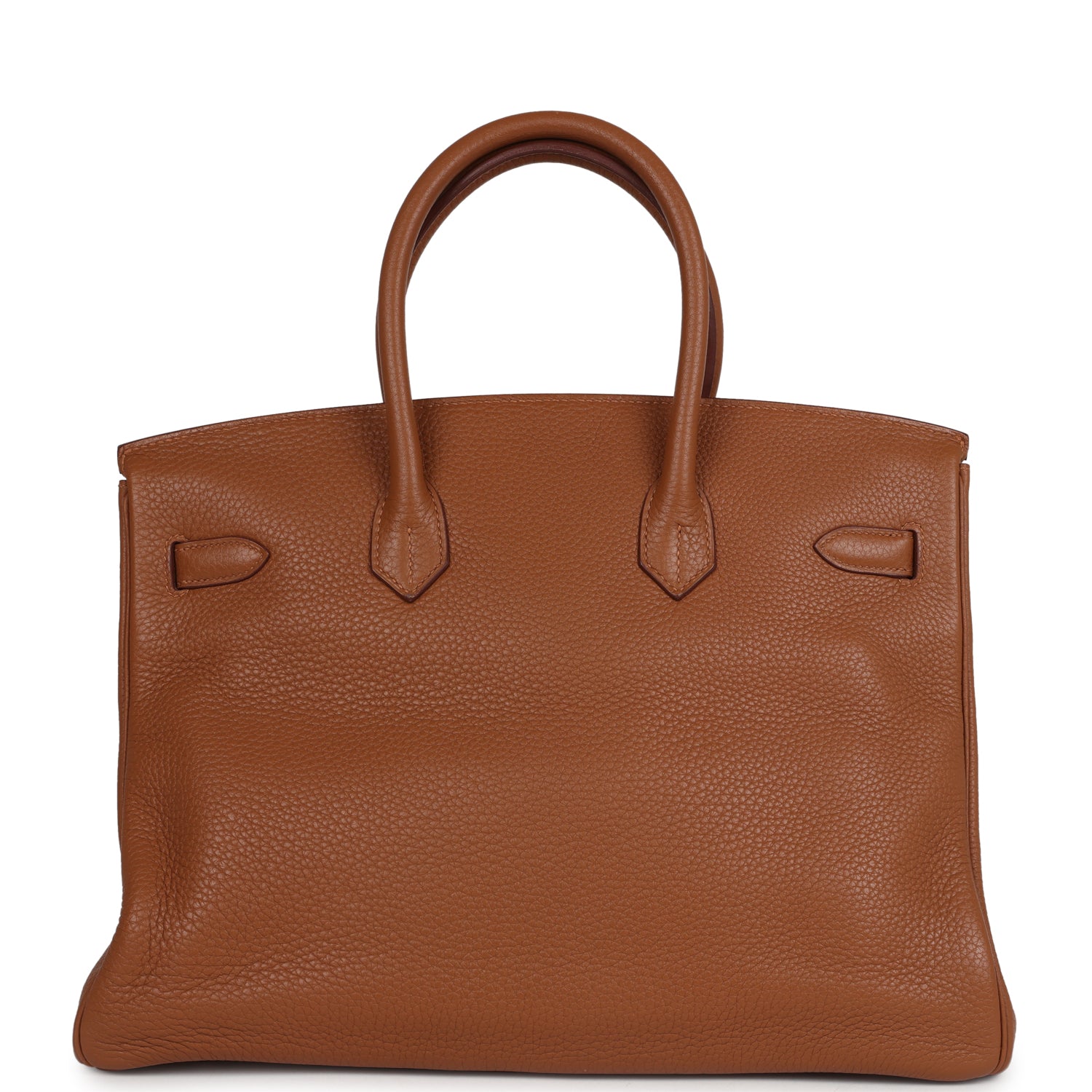 Hermes Birkin Club 35 Gold and Marron d'Inde Clemence and Ficelle Lizard Permabrass Hardware