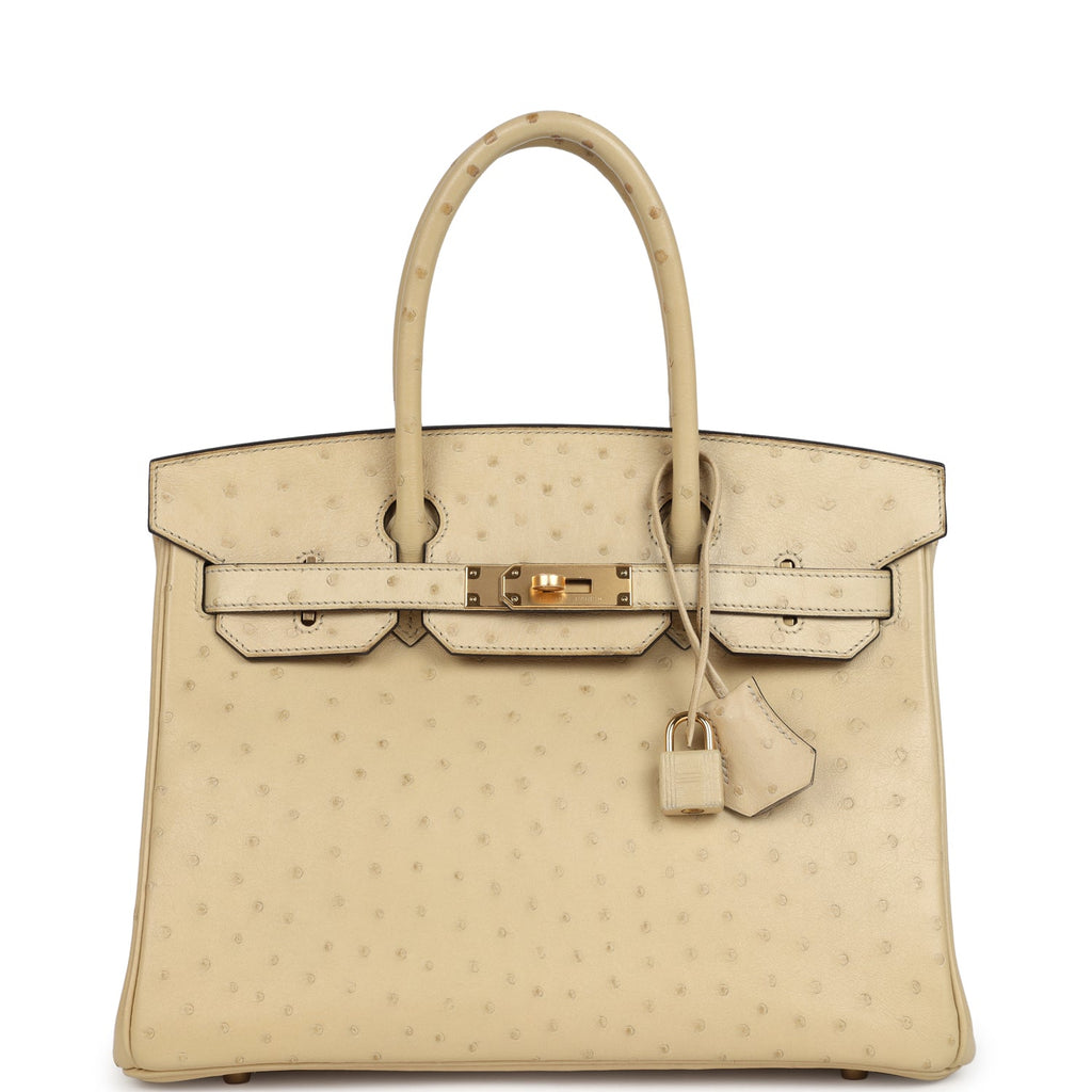 Hermes Birkin 30 Parchemin Ostrich Gold Hardware