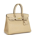 Hermes Birkin 30 Parchemin Ostrich Gold Hardware
