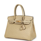 Hermes Birkin 30 Parchemin Ostrich Gold Hardware