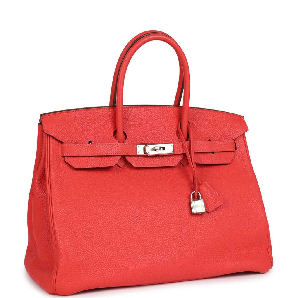 Hermes Birkin 35 Rose Jaipur Clemence Palladium Hardware