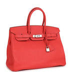 Hermes Birkin 35 Rose Jaipur Clemence Palladium Hardware