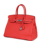 Hermes Birkin 35 Rose Jaipur Clemence Palladium Hardware