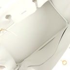 Hermes Birkin 25 New White Swift Gold Hardware