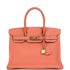 Hermes Birkin 30 Crevette Clemence Gold Hardware