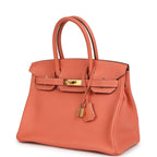Hermes Birkin 30 Crevette Clemence Gold Hardware