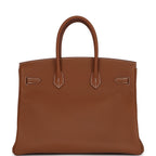 Hermes Birkin 35 Gold Togo Palladium Hardware