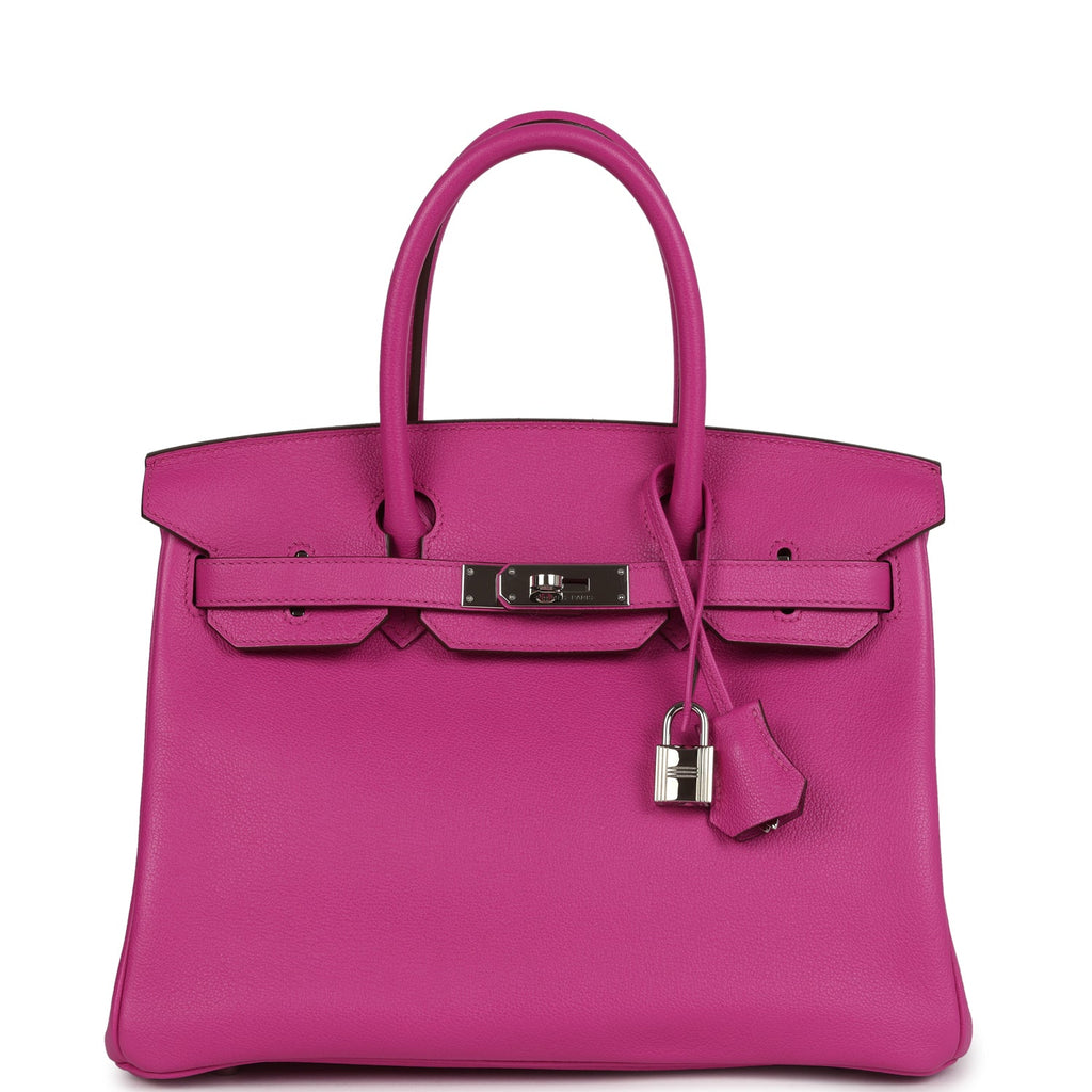 Hermes Birkin 30 Magnolia Novillo Palladium Hardware