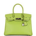 Hermes Birkin 30 Kiwi Candy Epsom Palladium Hardware