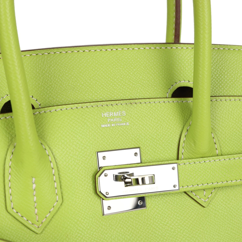Hermes Birkin 30 Kiwi Candy Epsom Palladium Hardware
