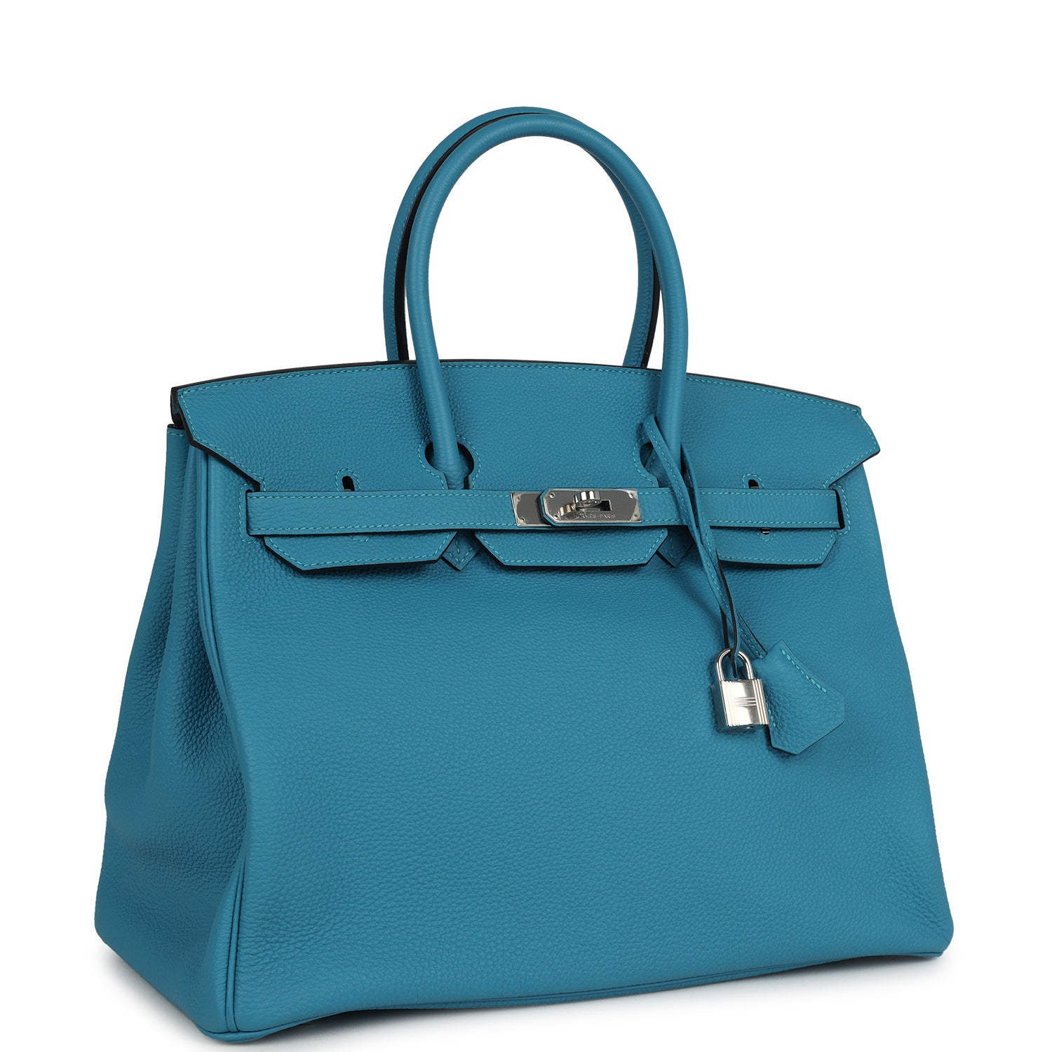 Hermes Birkin 35 Turquoise Togo Palladium Hardware